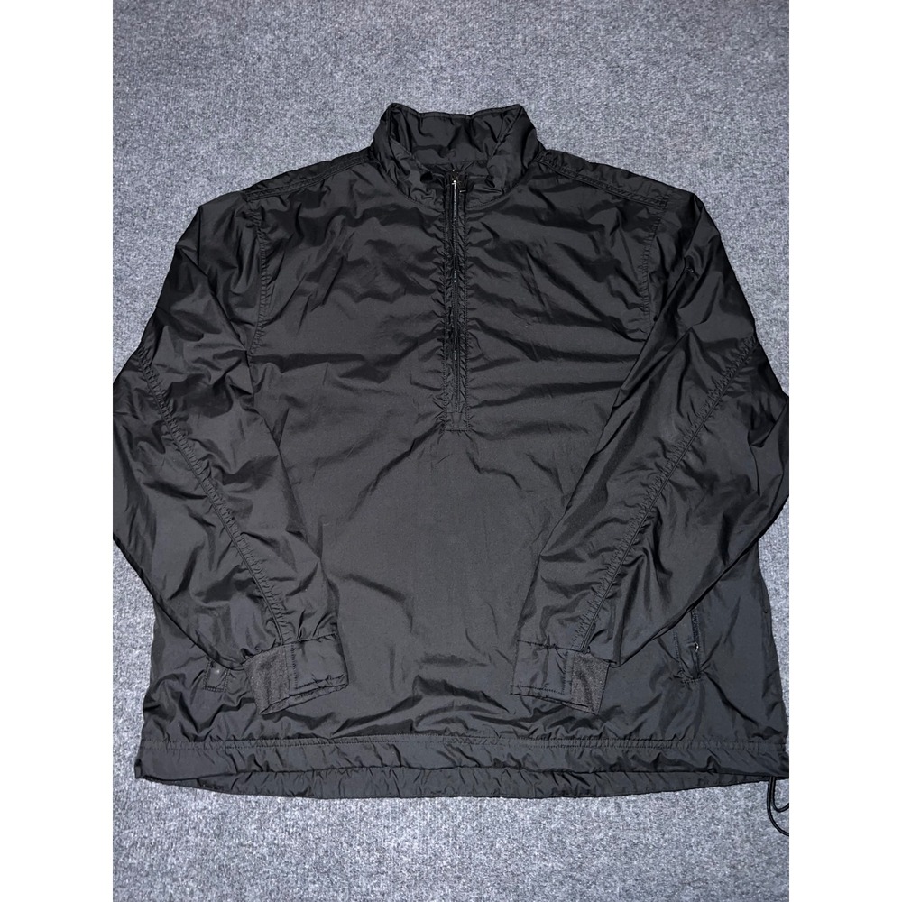 Walter Hagen Performance Mens Large Black Quarter Zip Windbreaker Jacket L